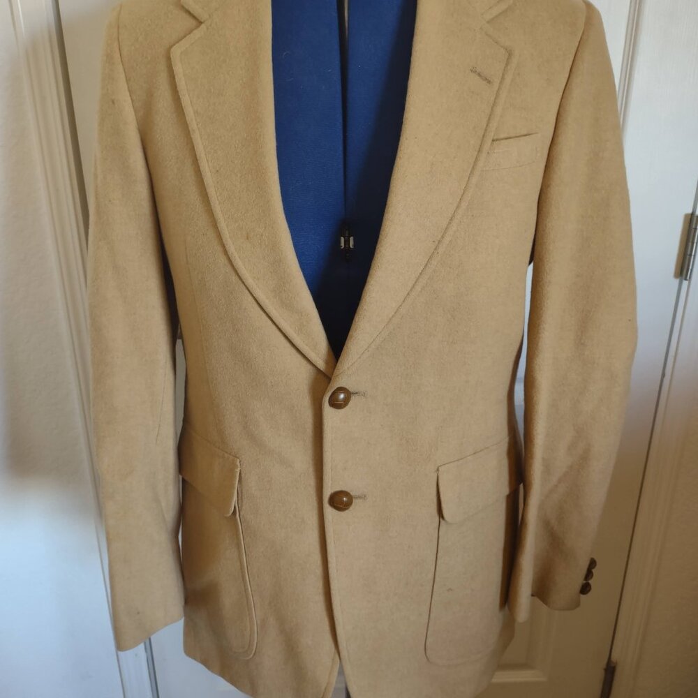 Clanhall Tan Camel Hair Blazer Nowell's USA 100% Camel Hair